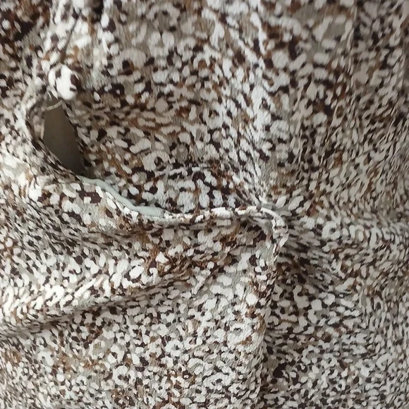 Zara Button Front Wrap Print Mini Dress/ Size L - Picture 6 of 10